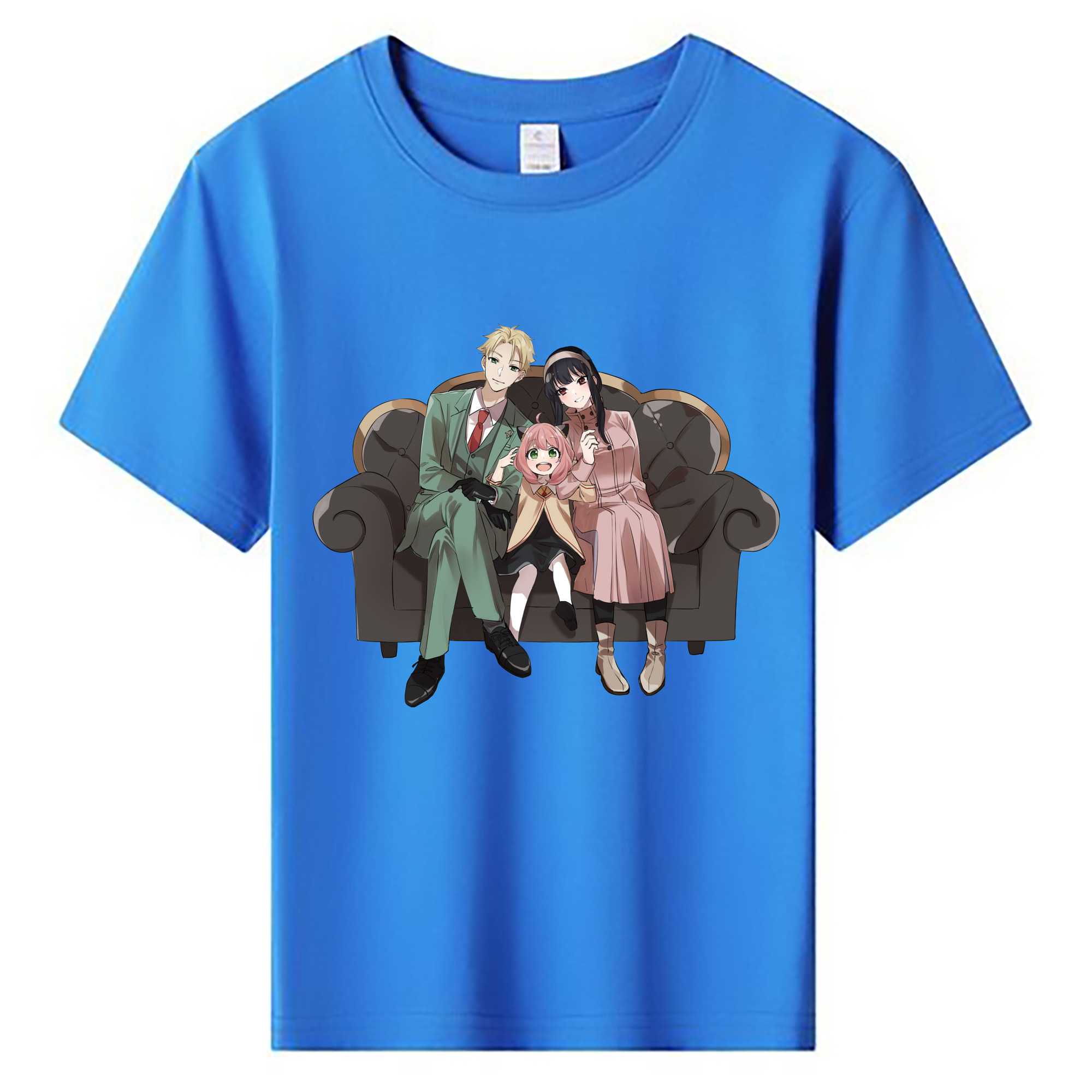 （画像用） SPY×FAMILY间谍家家酒 綿100％キッズTシャツ（フロントプリント）